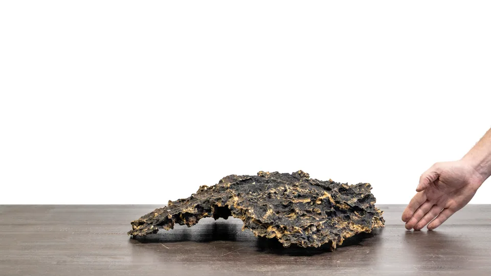 Rock creation Slab No. 59 — Underside resting on its base