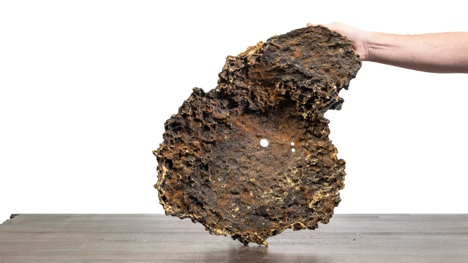 Rock creation Slab No. 59 — Inner surface with drainage holes