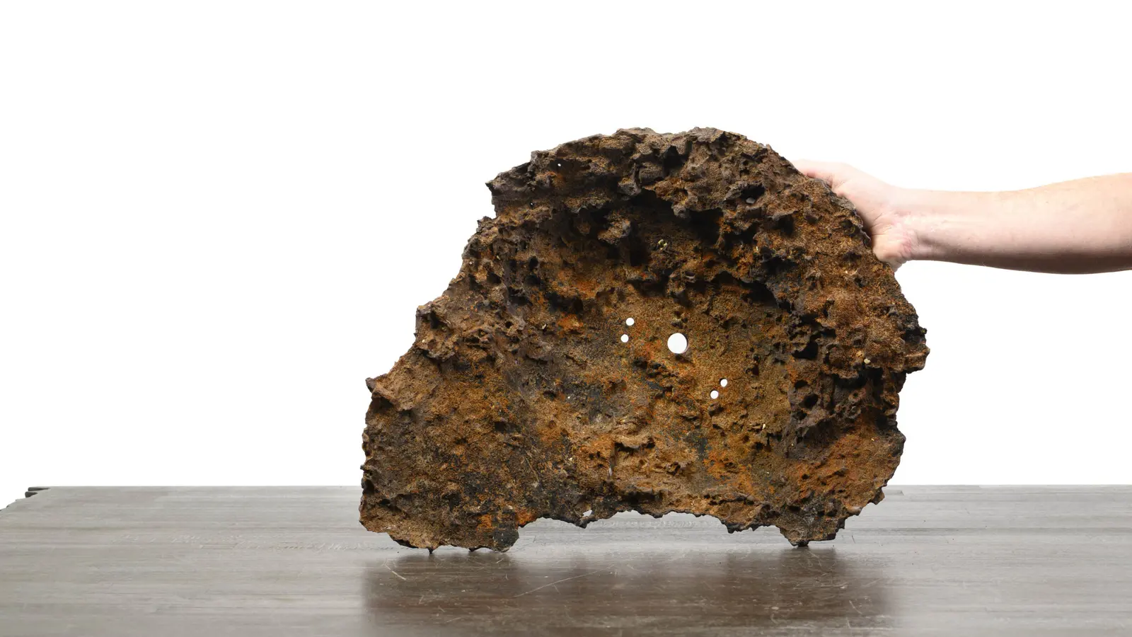 Underside and support points of the Slab No. 60 rock creation